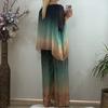 Summer Plus Size 2 Piece Sets for Women Crew Neck Short Sleeve Top Wide Leg Pants Set Casual Loose Lounge Outfits