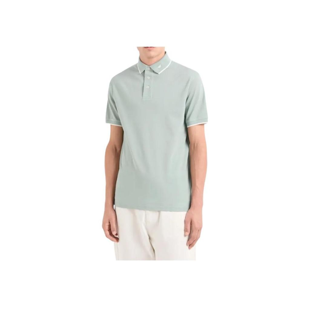 Emporio Armani Logo Polo Shirt Men tops Light-Green 6D1F65-1JTKZ-06B4