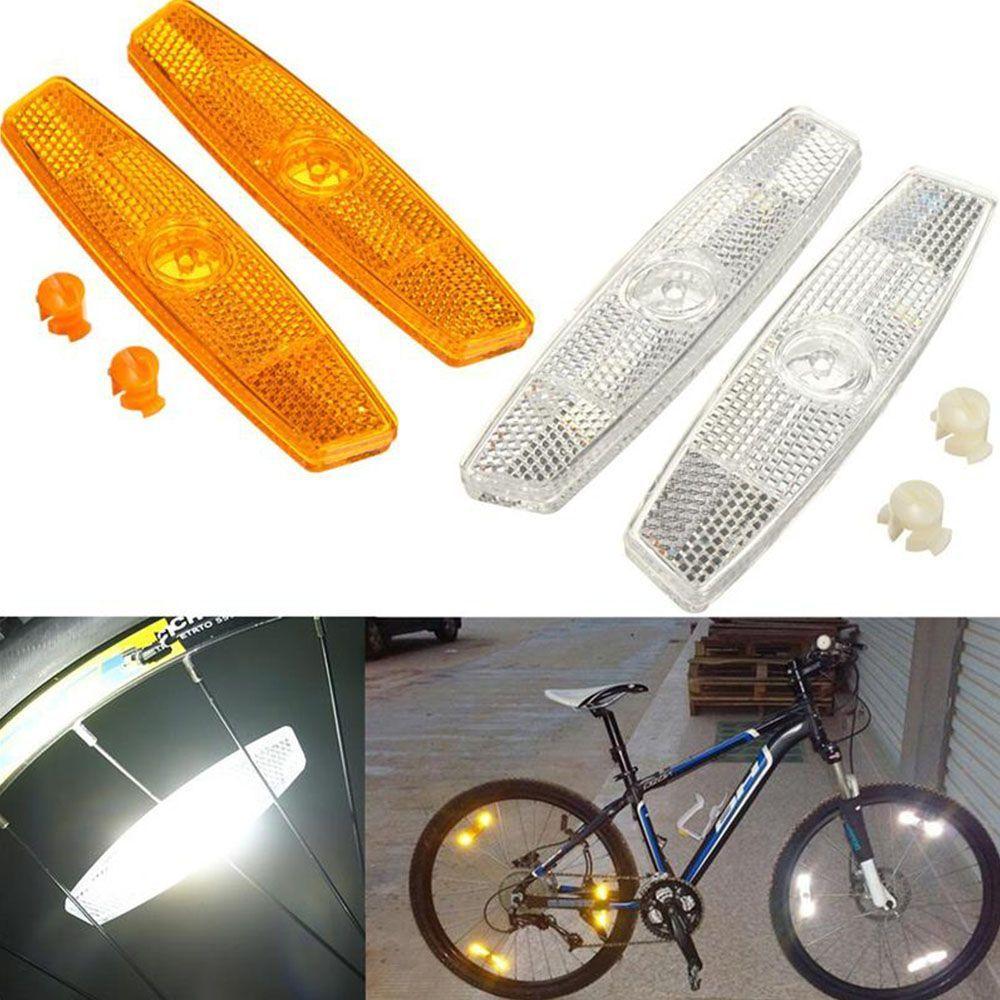 

Accessories Reflective Mount Clip Warning Reflector Bicycle Wheel Bike Spoke Reflective Sheet помаранчевий