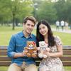 Romantic Bear Wear Rose Doll Woven Valentine's Day Ornament Gifts for Kids Rose Bear Doll  Shop