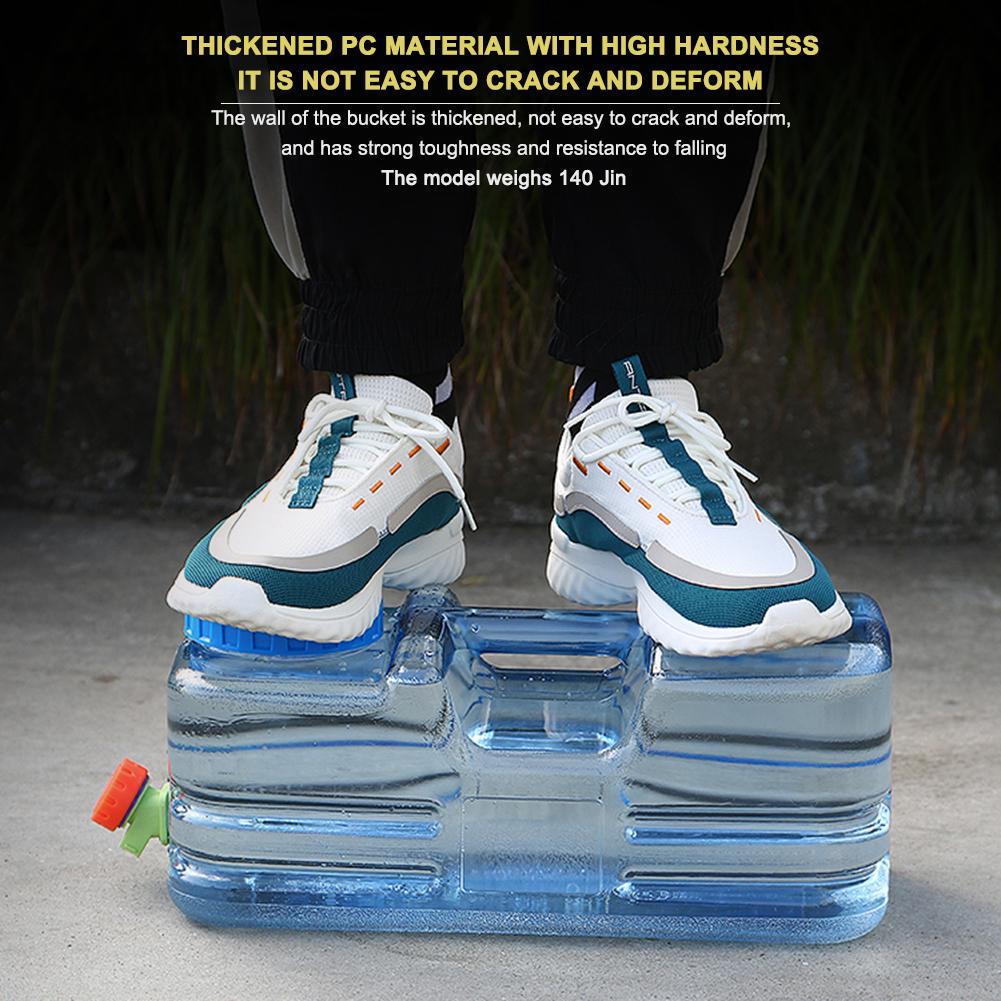 5/7.5/8/10/12/15L Portable Water Bucket Driving Pure Water Tank Container with Faucet for Outdoor Camping Cooking Picnic Hiking