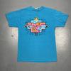 Vintage 90er Grand Canyon Souvenir T-Shirt Blau Doppelseitig VTG Reise USA