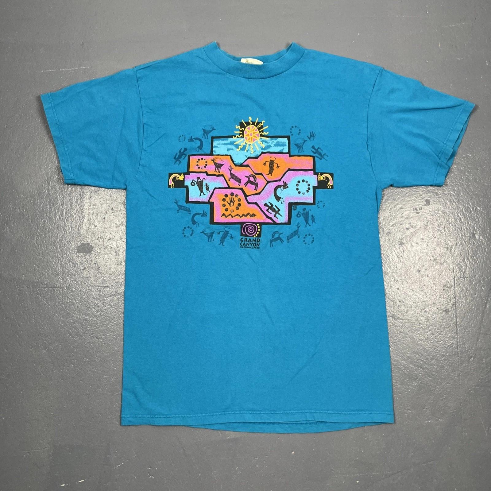 

Vintage 90s Grand Canyon Souvenir Tshirt Blue Dbl Sided VTG Travel USA XL