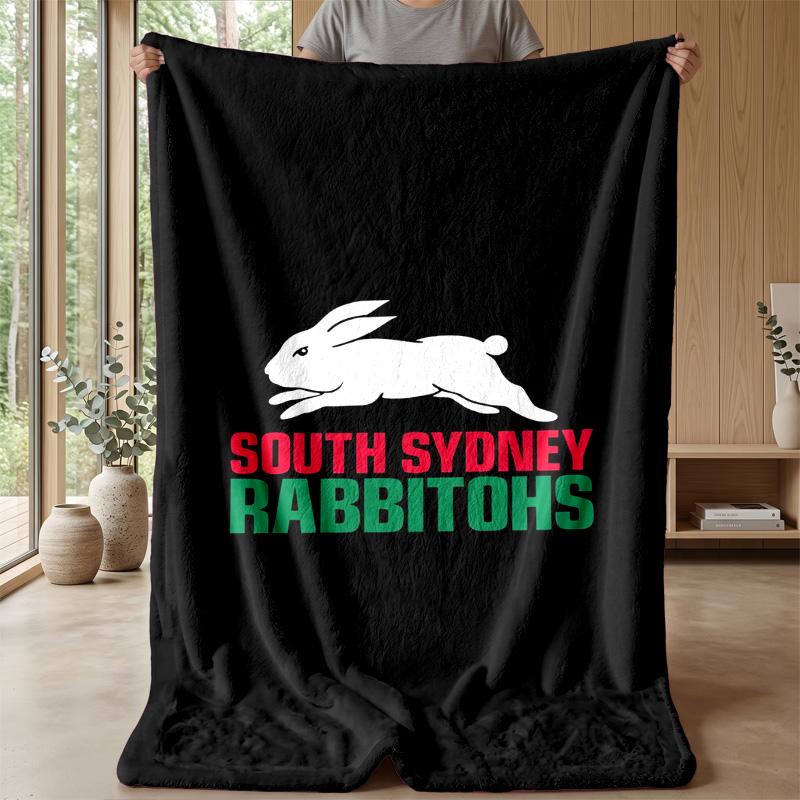 Coperta in Pile Flannel South Sydney Rabbitohs Coperta Calda e Accogliente per Divano Letto Viaggio Uso in Tutte le Stagioni