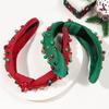 Wide Edge Pearl Headband Needlework Face Wash Headband  Holiday Party Decoration