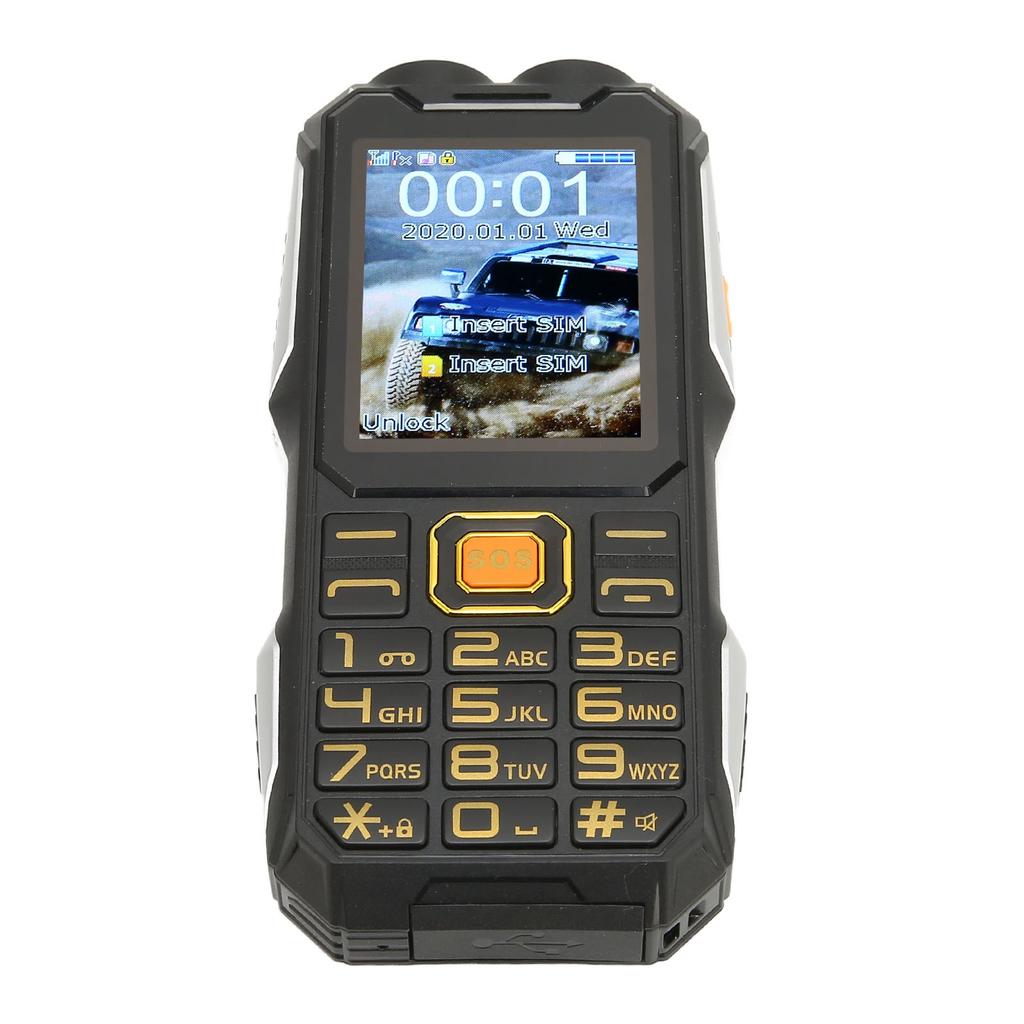 2G Unlocked Phone Multifunctional Dual SIM Cell Phone Big Button 16800mAh Battery Retro Phone for Seniors