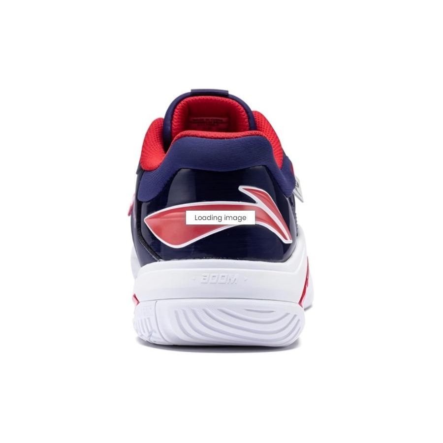 Li Ning Thunder Series Pro Comfortable Shock Absorption Non-Slip Wear-Resistant Low-Top Badminton Shoes Unisex Shoes White Blue AYAT009-3