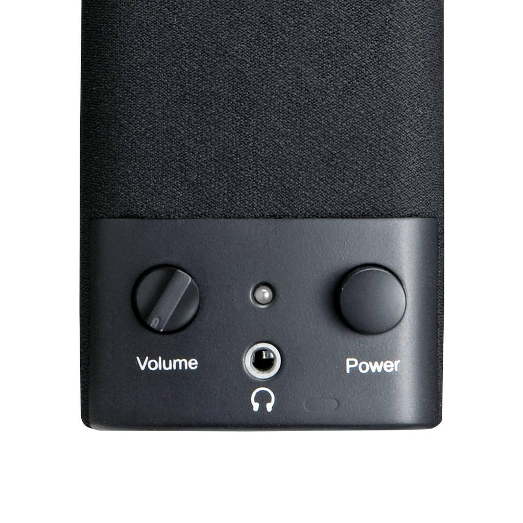 Sanwa Supply Multimedia Speaker Stereo Mini Jack Connection 5W Black 3.5mm MM-SPL2N2