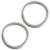2Pcs Car Dashboard Air Vent Outlet Cover Ring Trim Fit for Mercedes Benz GLK X204 ML W166 GL X166 B Class W246 Stainless Steel