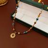 Titanium Steel Celestial Sun Necklace - Vintage, Niche, Collar Chain, Luxurious and High-end, Fashionable Accessory