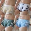 3 nya herrunderkläder, randiga bomullsboxershorts för män, enkla underkläder, andningsbara trendiga boxershorts, herrbyxor, bekväma shorts