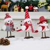 Warm Christmas Bird Decoration Plush Scarf Bird Statue Decorative Bird Figurine For Festival Holiday Setting Accessories