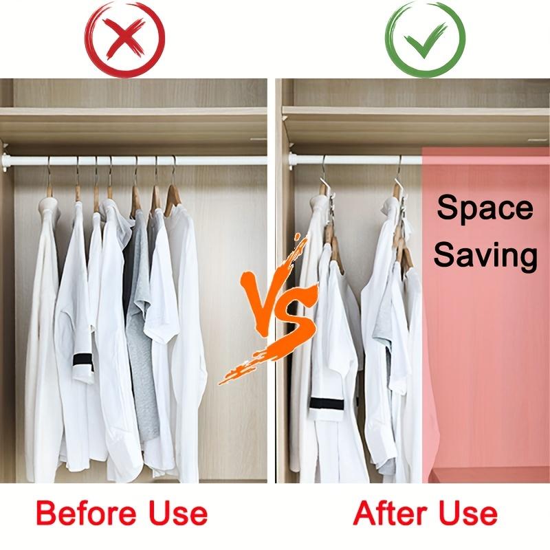12/8PCS Clothes Hanger Connector Multi-Layer Cascading Clothes Hanger Hooks for Home Multi- Closet Storage Rack