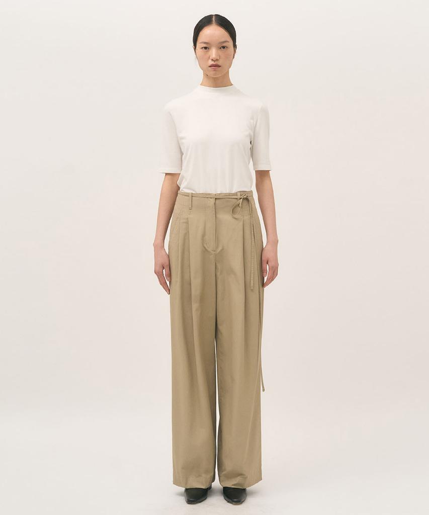 Leopeusaideuhwaiteulabel Grace Tuck Pants Sand