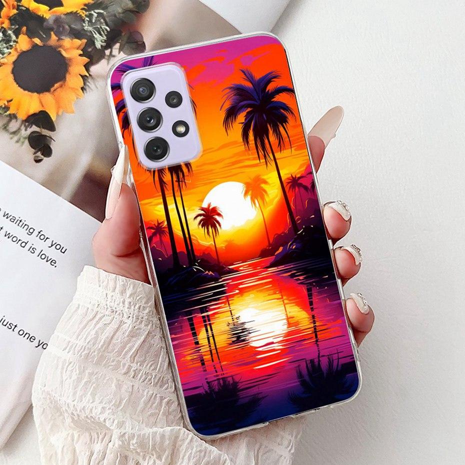 Modische Malerei Hülle Für Samsung Galaxy A72 A52 A52s 5G Weiche Silikon TPU Handyhüllen Für Samsung A72 A52 A52s Hüllen Stoßfänger
