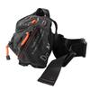 Men Large Crossbody Fanny Pack Belt Bag with Zipper Pockets Adjustable Strap Waist Pack for Outdoors Travel Casual Black