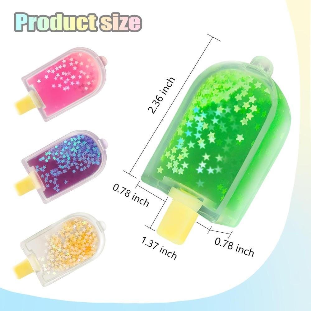 Cute Kawaii Squishy Fidget Toy Ice Cream Cube, Stress Relief Sensory Toys For Anxiety Adhd Kids Adults, Soft Tpr Desk Decor Gift