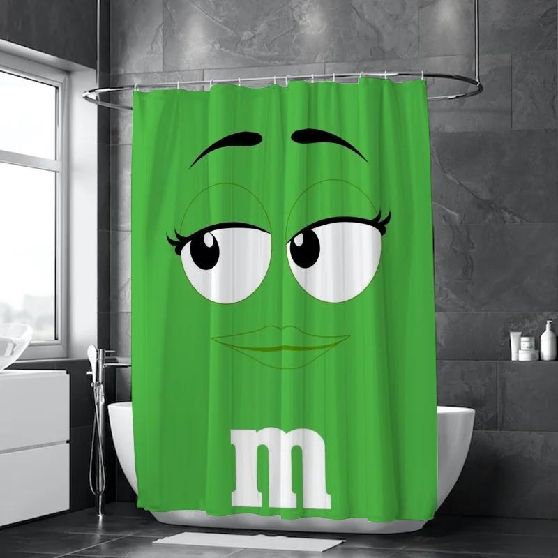 

M&M s Curtains for Bedrooms Bath Curtain Shower Folding Partition Bathroom Accessories Sets Luxury Houses Rooms Quarto the Home W90XH180cm
