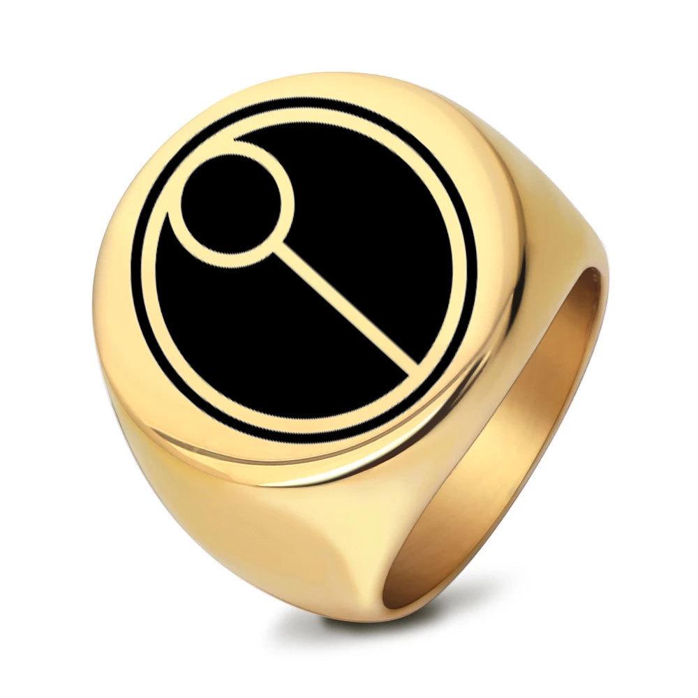 Laser Engraved 22MM Retro Stainless Steel Men s Ring Size 7