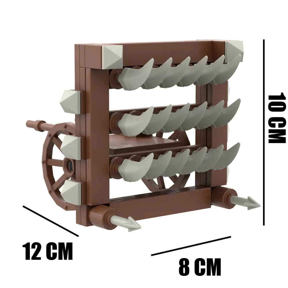 MOC Siege Model Crossbow Model Medieval Weapons Building Block Chariots Siege Engines Bricks Parts Accessories DIY Gifts