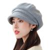 Octagonal Hat Children's Autumn and Winter Thickened Warm Ear Protector Beret Fashion Versatile Literary Show Small Hat