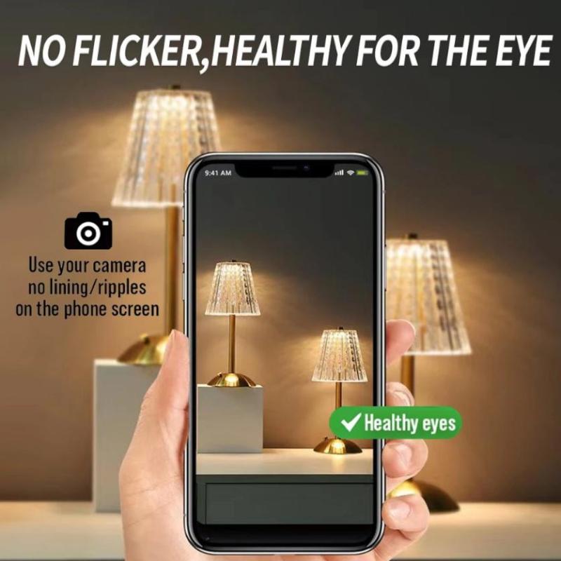 Rechargeable Desk Lamp With LED Aesthetic Design And 3 Color Light Modes For Bedrooms