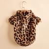 Pet Dog Costume Fashion Leopard Printed Pet Coat Cotton Soft Pullover Dog shirt Jacket Bluza Kot Sweter Odzież dla zwierząt Strój