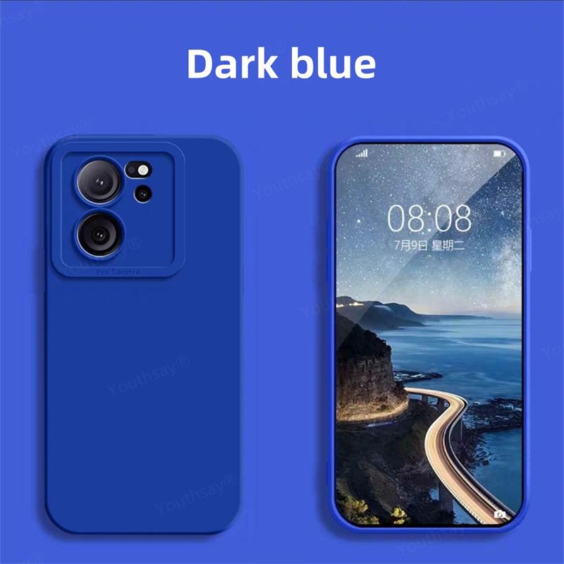 Neu für Xiaomi 13T Pro Hülle Xiaomi 13T Pro Hülle Funda Flüssigsilikon Kameraschutz Weiche Rückseite Stoßfänger Xiaomi 13T Pro