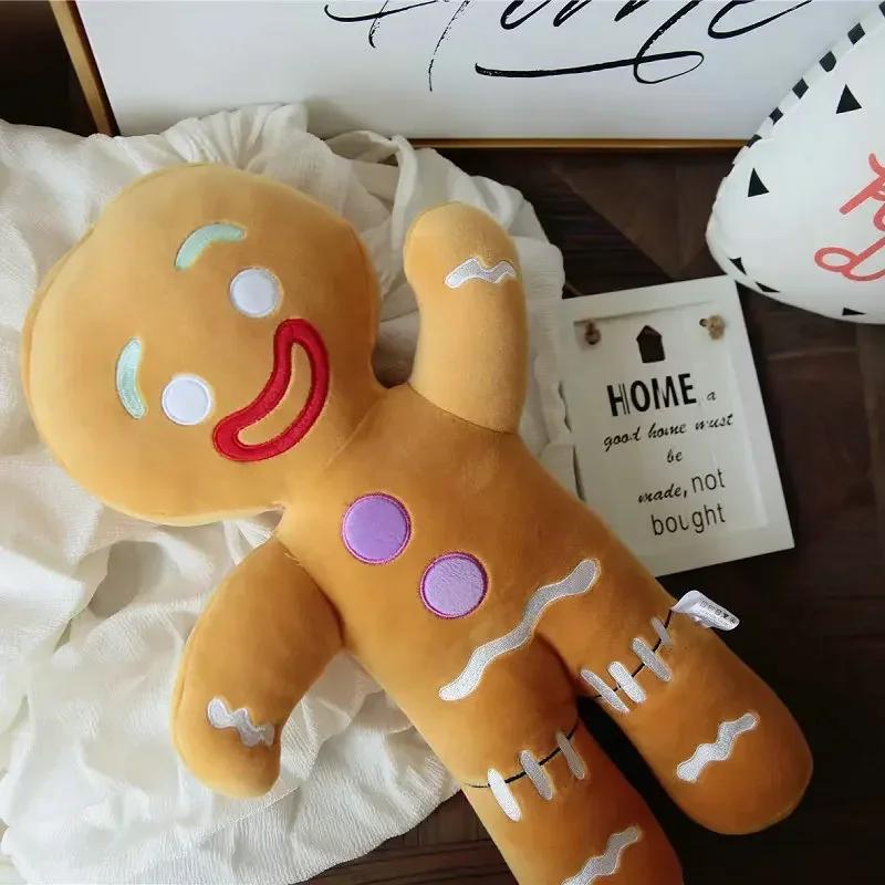 

Рождественская плюшевая подушка в форме пряничного домика, мягкая игрушка, набивная подушка, декор, смешная рождественская вечеринка с елкой