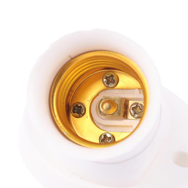 Screw Lamp Base Diagonal Screw Port Lamp Holder Socke Base Light Bulb 45 Degree E27 Socket Holder Adapter