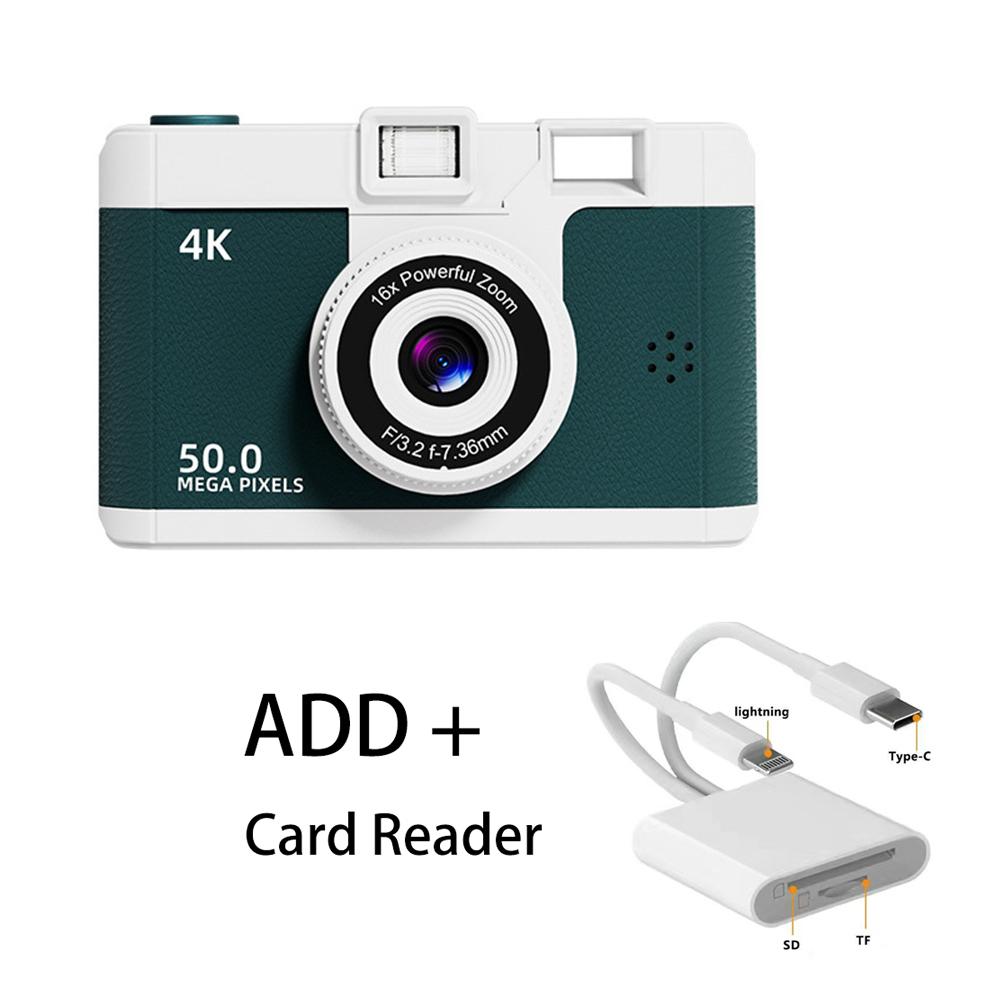 Dual-Kamera-Fotomaschine Retro-Punktkameras HD 1080P Digitalkamera Kindergeburtstagsgeschenke Audio- und Videokarte