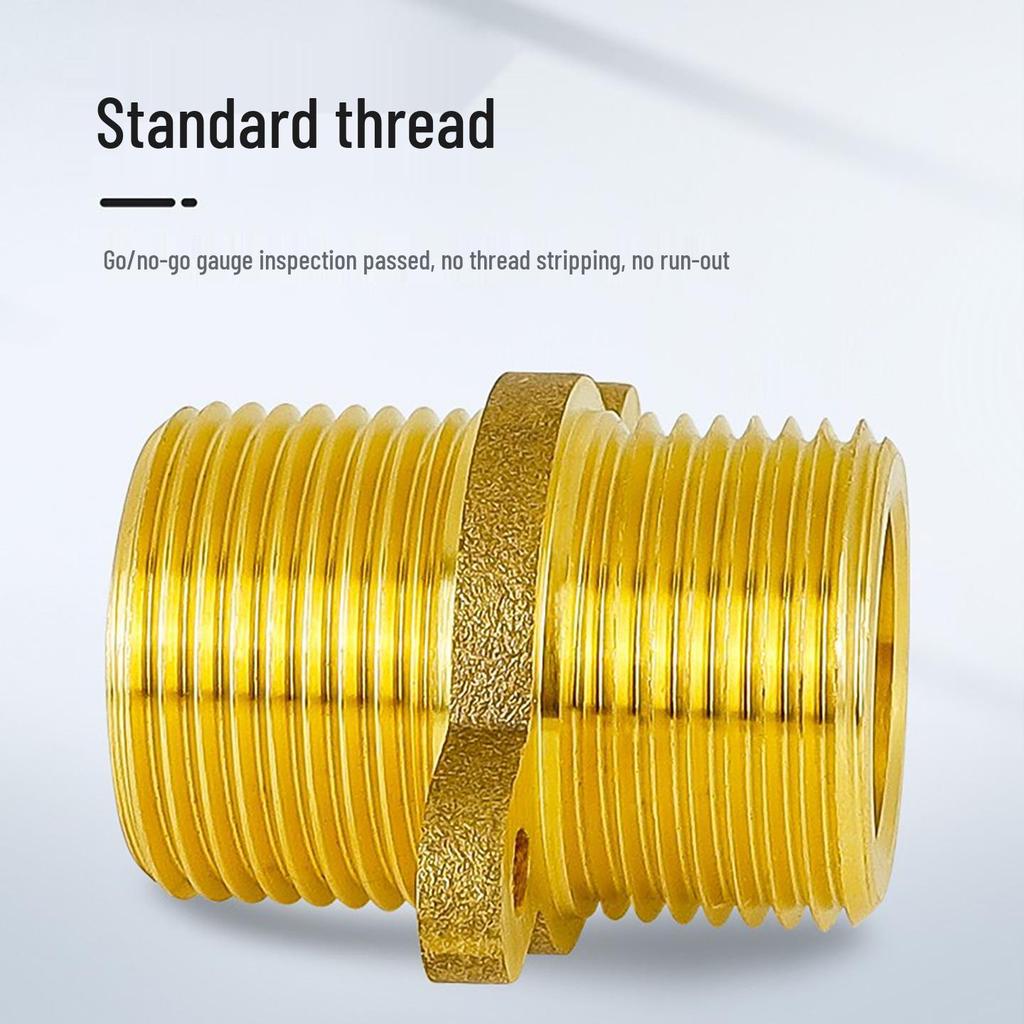 All-Copper Threaded Water Pipe Fittings: 6-Point External, 4-Point Internal with Fixing Base, 90-Degree Elbow, Wall Surface Mount.