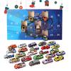Advent Calendar Countdown Toy Cars Set For Kids Featuring 24 Unique Collectible Designs