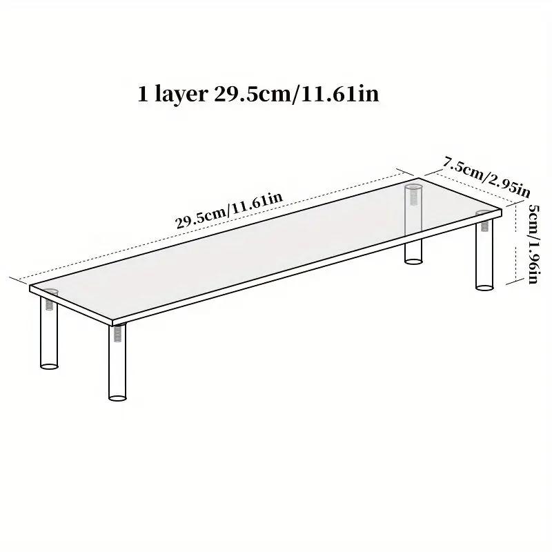 Acrylic Multi Functional Display Stand Desktop Perfume Organizer Transparent Layered Shelf Collectibles Model Stand Holders