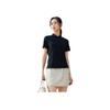 Anta Sports Lifestyle Series Comprehensive Training Series Solid Color Comfortable Breathable Versatile Short Sleeve Polo Shirt Women Tops 962527123-3
