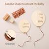 Monthly Balloons, Wooden Party Supplies, Photo Props, Toddlers, Boys,