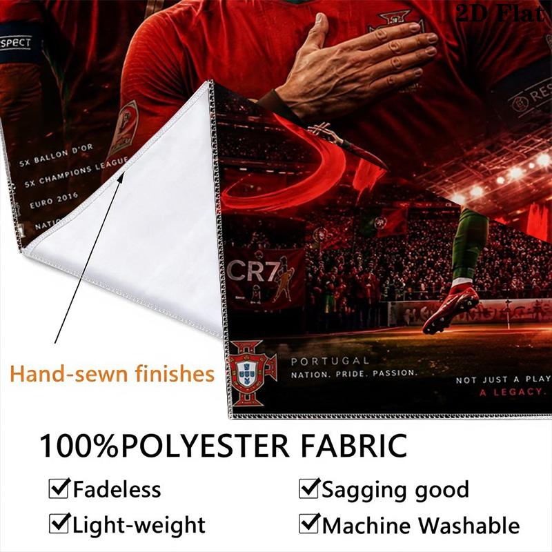 Ronaldo'S Determination Cr7'S Legacy Threepiece Set 1 Duvet Cover 2 Pillowcase Without Core Duvet Cover And Pillowcase