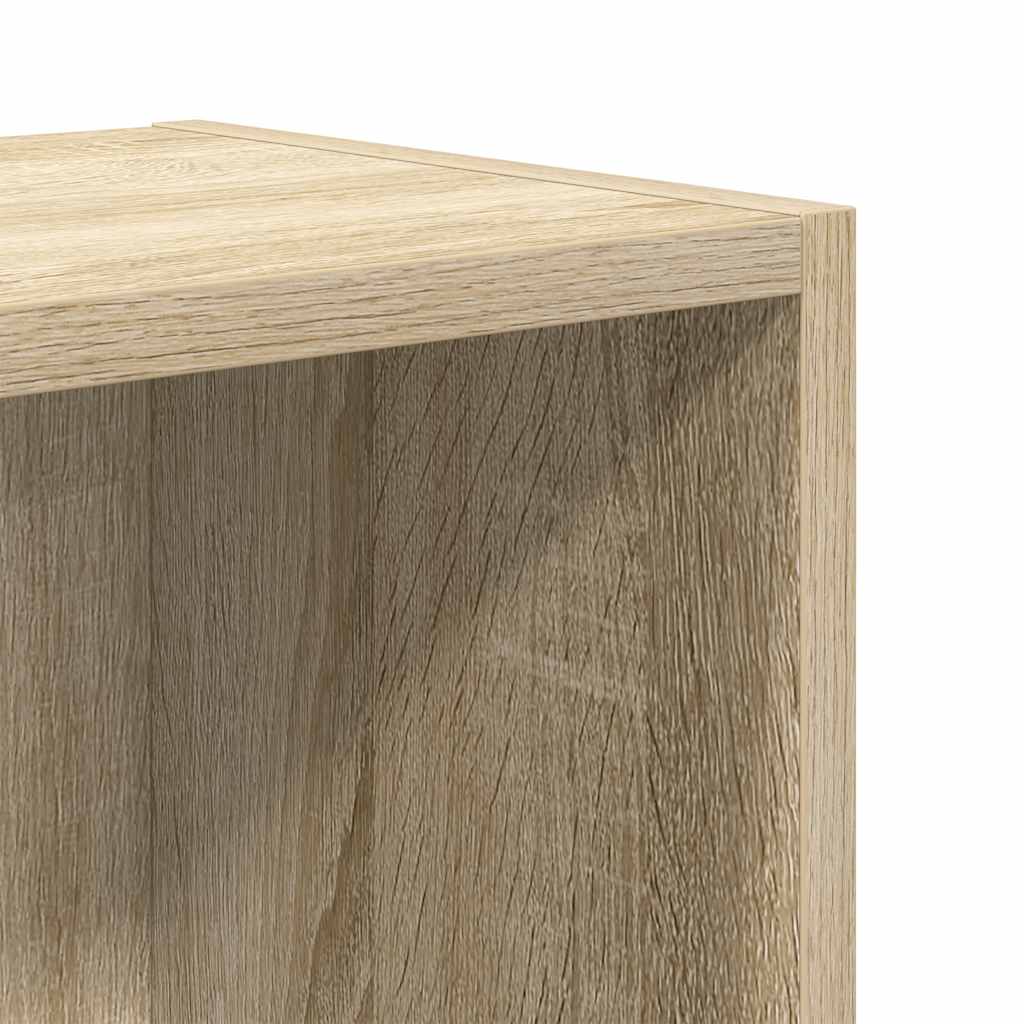 Bookshelf Sonoma Oak Finish 31 x 24 x 52 cm Engineered Wood