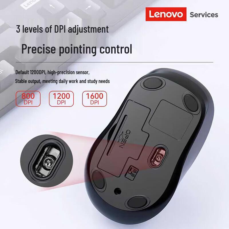Lenovo KN101 Wireless Keyboard and Mouse Combo
