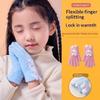 Kids Five Finger Rabbit Gloves Winter Warm Knitted Cute Cartoon Baby Girl Gloves For Cold Weather