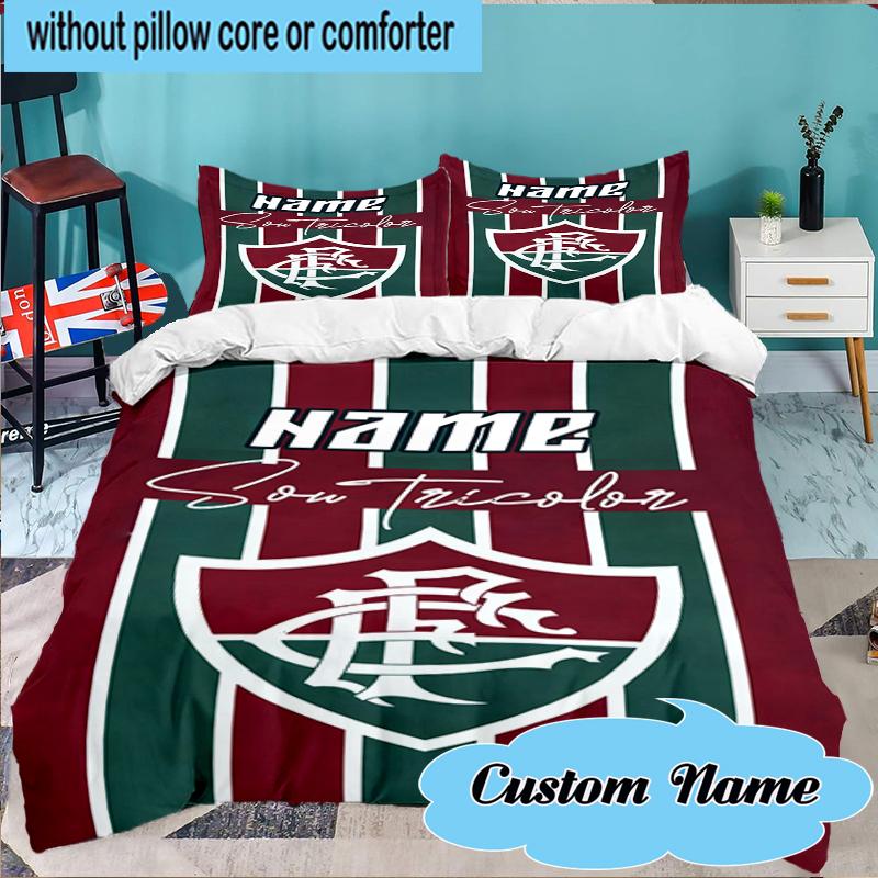Custom Name Love Equality Fluminense Bedding Set 3pcs, Bedding Set Including 1pc Duvet Cover And 2pcs Pillowcases for Bedroom, Dormitory Gift