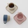 Cozy Stone Mug Set (Glass + Saucer)