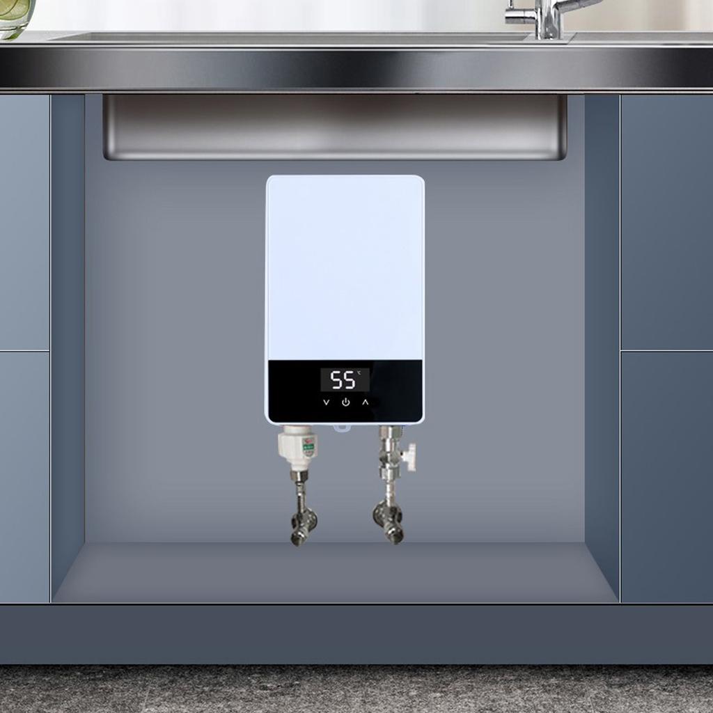 220 V 5500 W Durchlauferhitzer, elektrischer, Thankless Mini-Durchlauferhitzer mit Kaliber G1/2 für das Badezimmer zu Hause