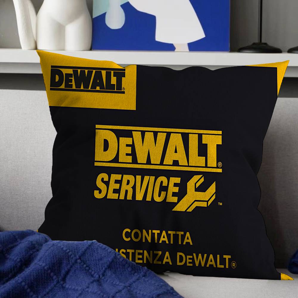 

D-DeWalt Pillow Cover Sofa Cushion Cover Home Room Decoration Children Gift 12x12Inch