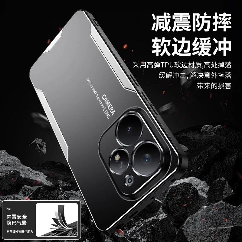Case for Realme Neo 7 Turbo Metal Matte Camera Protection Hard PC Back Case for Realme Neo7 Turbo Bumper Anti-fall Cover