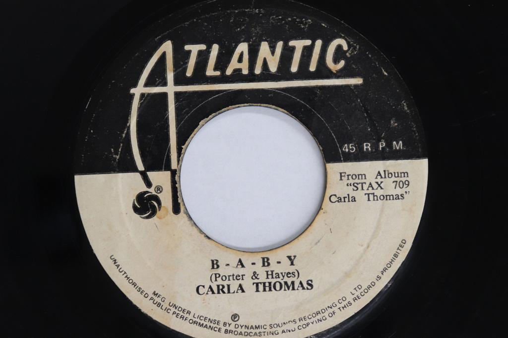 7inch Record CARLA THOMAS - B-a-b-y / Gee Whiz, It's Christmas NONE ATLANTIC Jamaica Soul/Funk Used