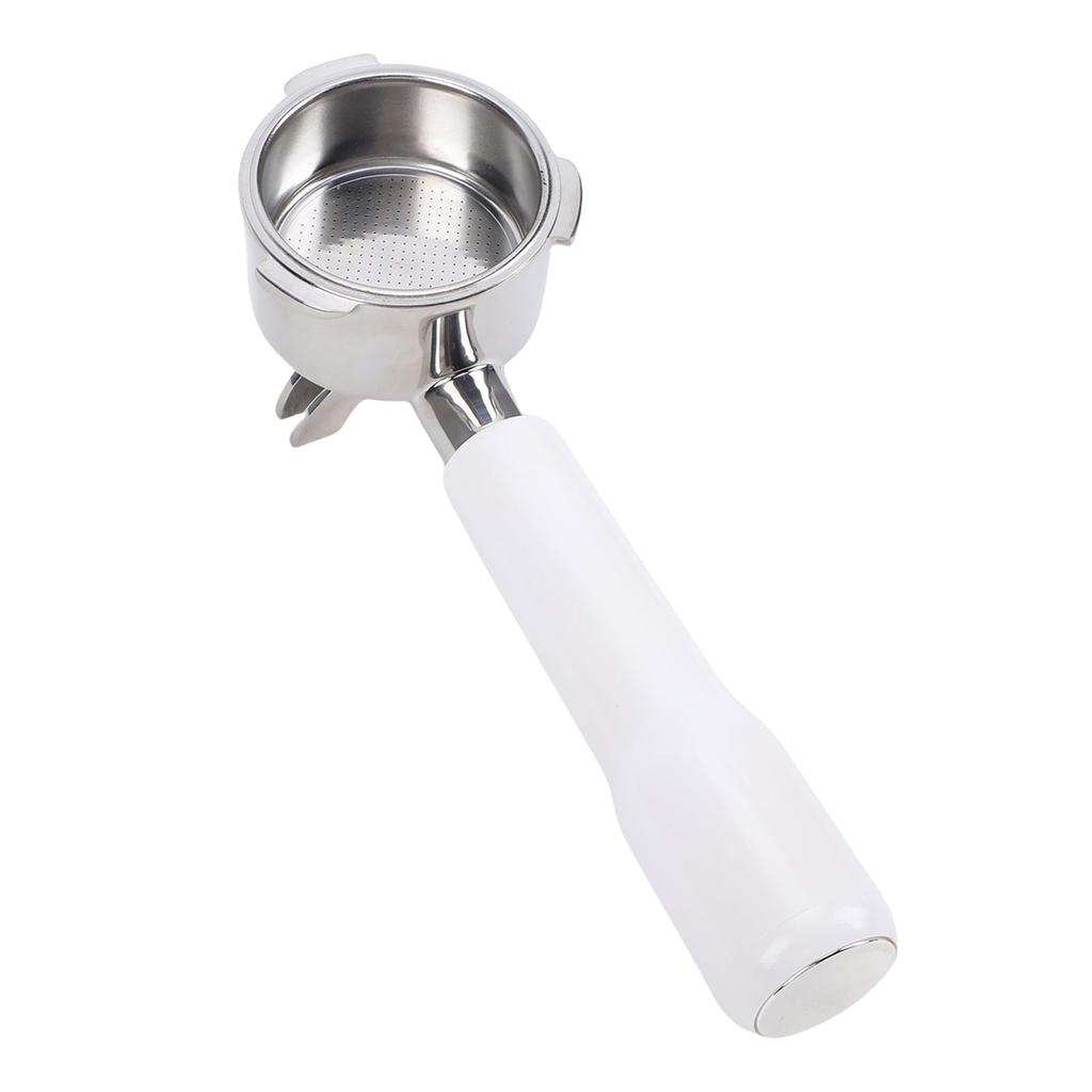 51mm Coffee Portafilter Universal Fit SUS Stainless Steel 3 Ears Coffee Portafilter for Coffee Machines White