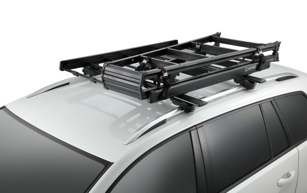 Carmate INNO Light Rack 95 Car Roof 95cm x Fits Compact Cars like the and Square Aero Base Reduces Wind Matte INT511BK Rack, Lightweight, 119cm,