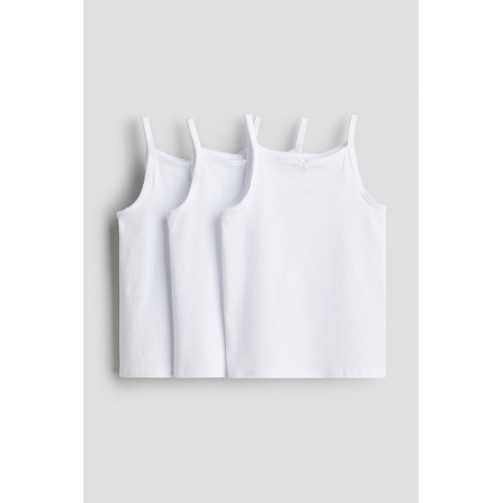 

Комплект из 3 футболок без рукавов HM Jersey White