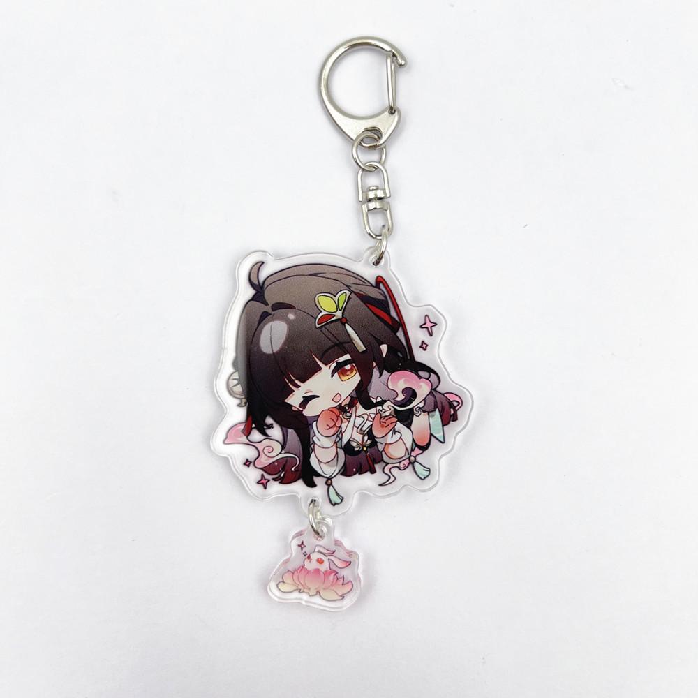 Gioco Honkai Star Rail Feixiao Boothill Jiao qiu 7 Marzo Portachiavi Cosplay Ciondolo Acrilico Portachiavi Portachiavi Accessorio Borsa Oggetto di Scena